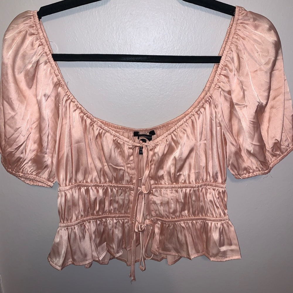 Worn one forever 21 tie top so cute for going out